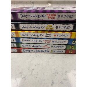 Diary of a Wimpy Kid Book Lot of 6 Jeff Kinney Hardcover Softcover Mixed Set